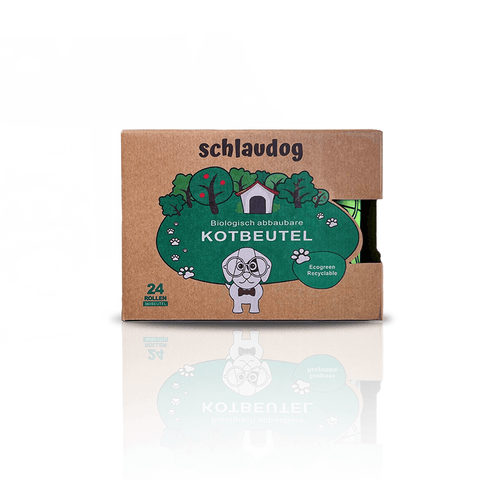 schlaudog Kotbeutel - 100% biologisch abbaubar, reißfest und tropfsicher